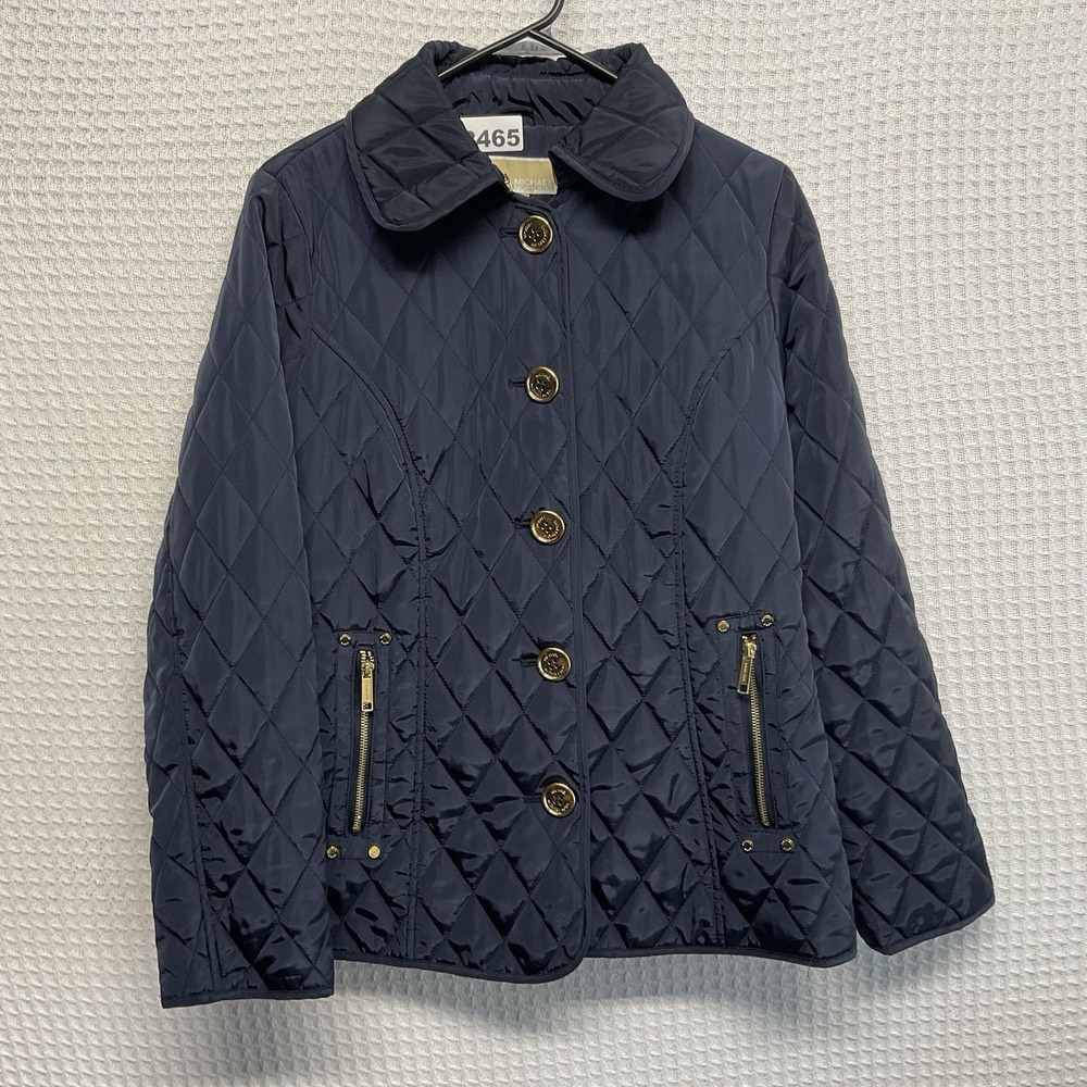 Michael Michael Kors Lightweight Diamond Quilted Jacket in Navy Size S Worn Once